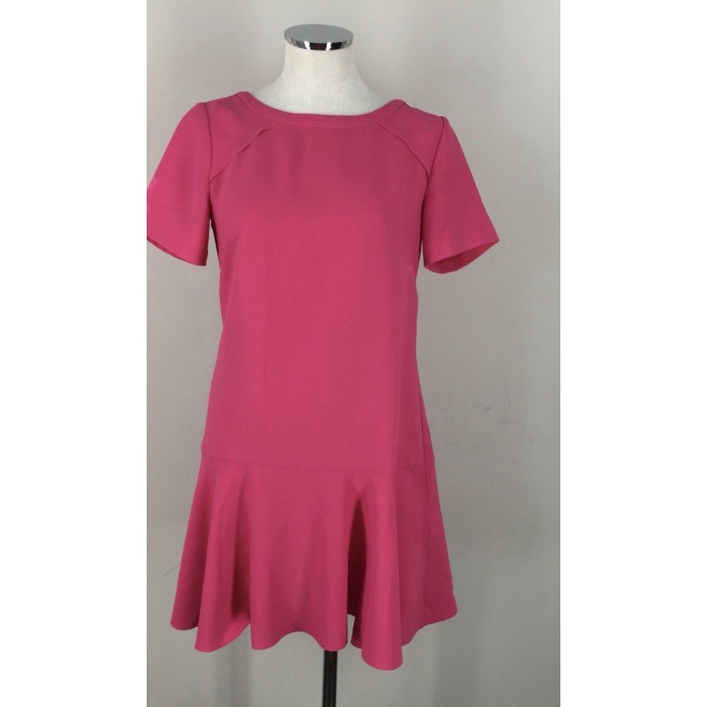 Banana Republic Flounce Dress Kismet Pink Size O Ruffle Fairy Whimsy Romance